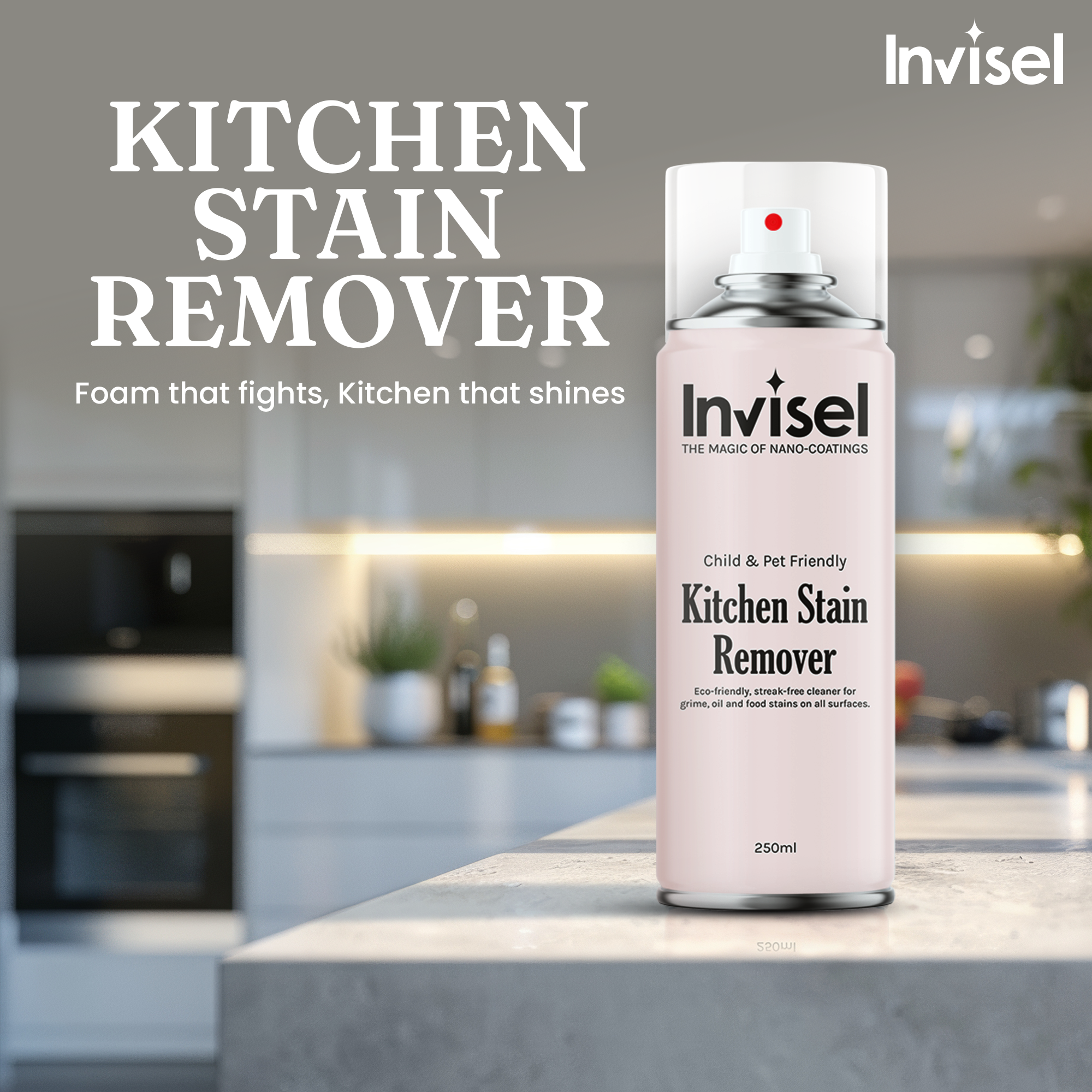 Kitchen Stain Remover | 250ml Foaming Spray
