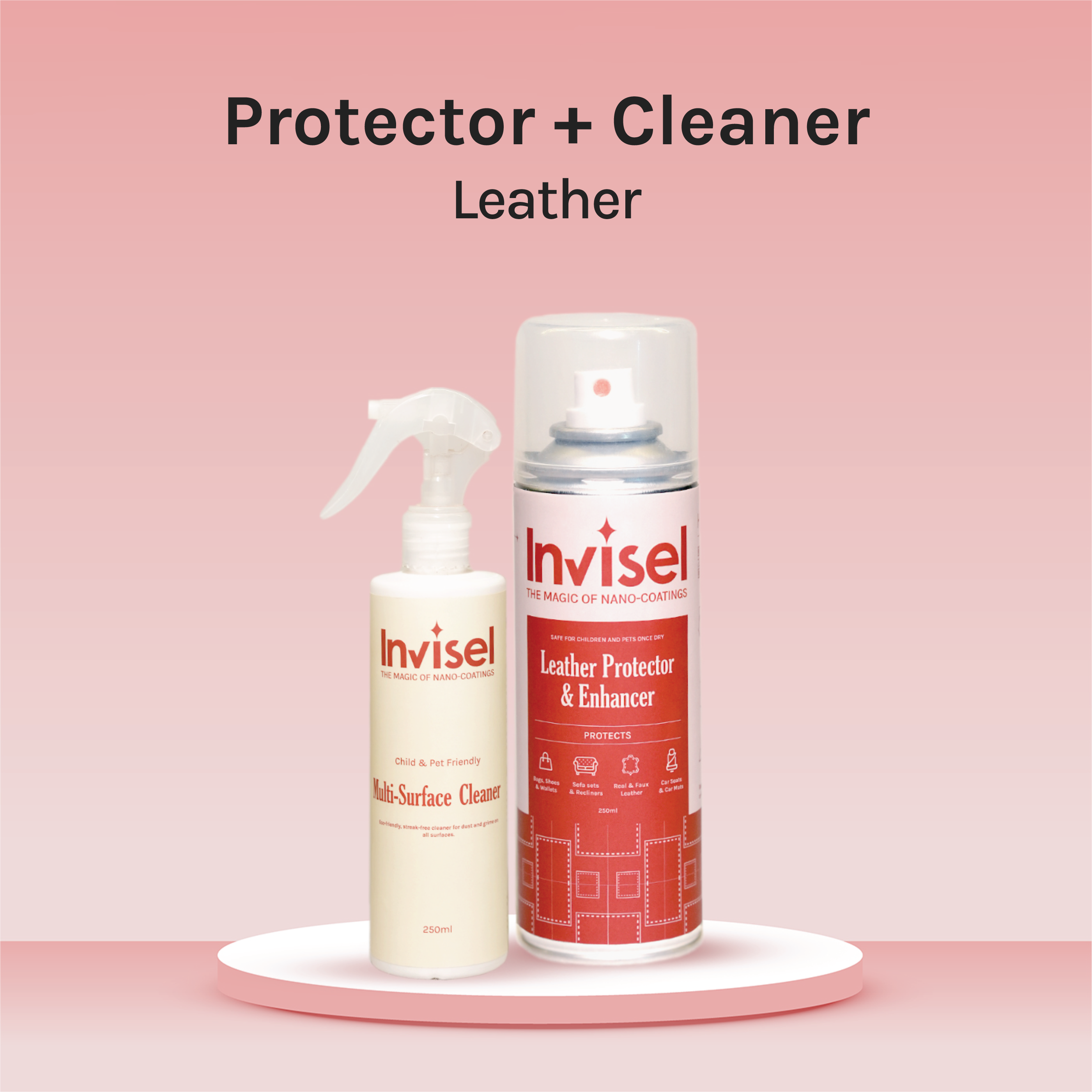 Leather Protector + Multi-Surface Cleaner