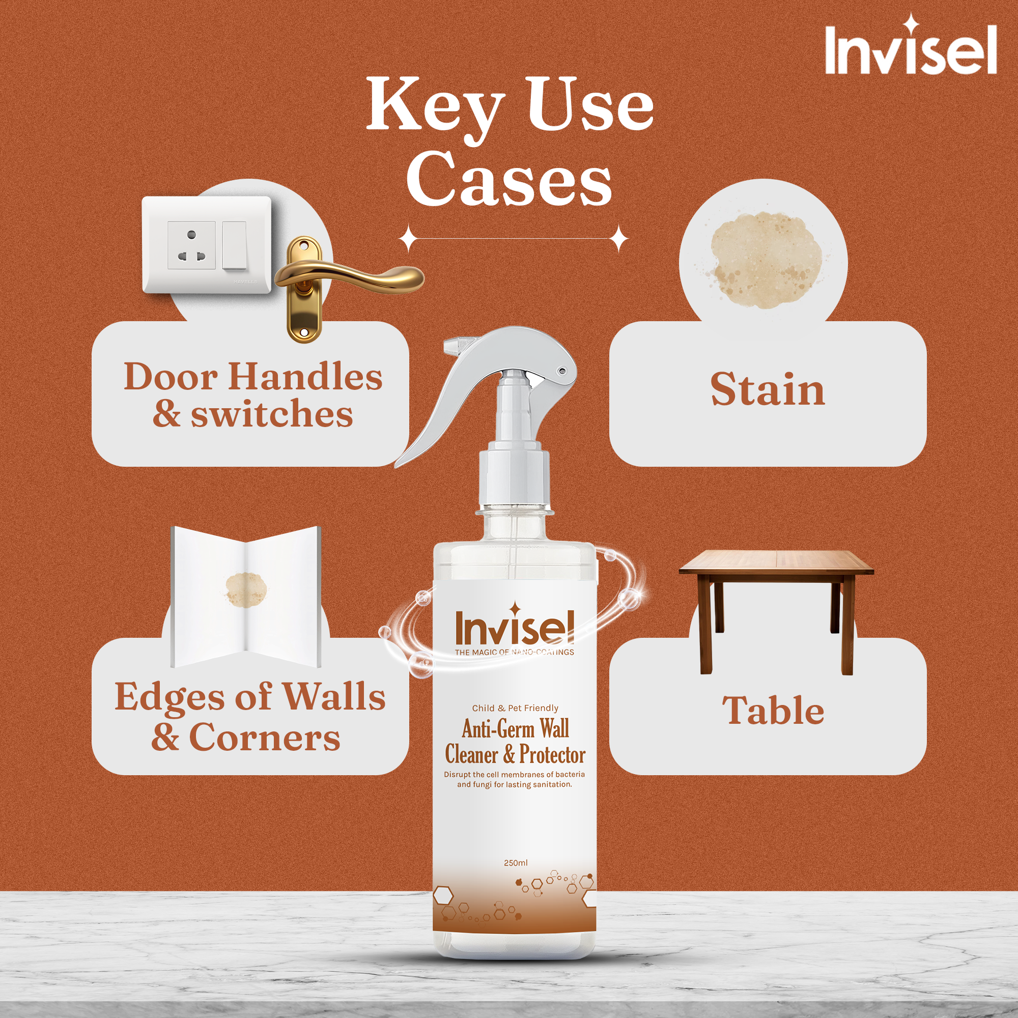 Anti-Germ Wall Cleaner & Protector | 250ml Spray