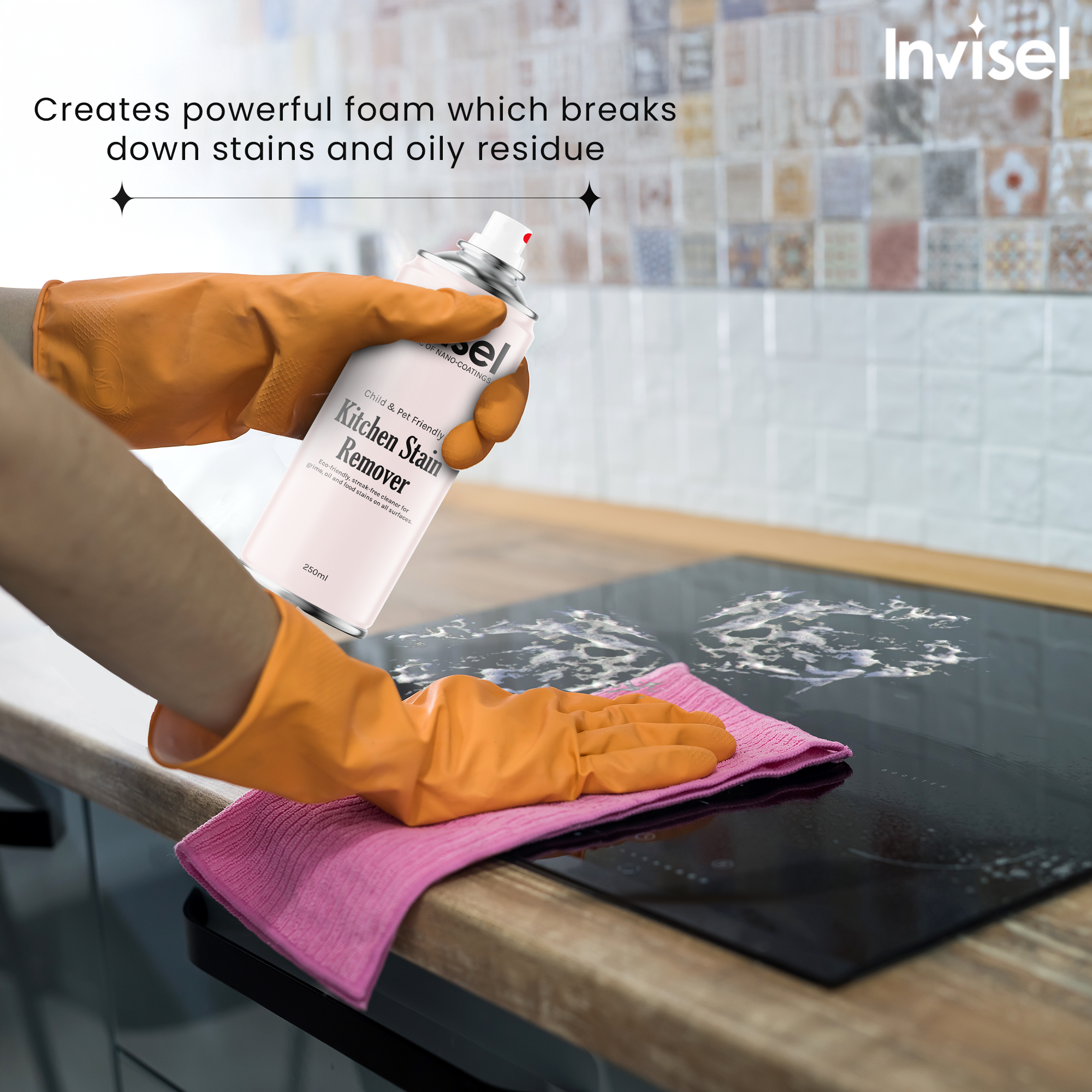 Kitchen Stain Remover | 250ml Foaming Spray