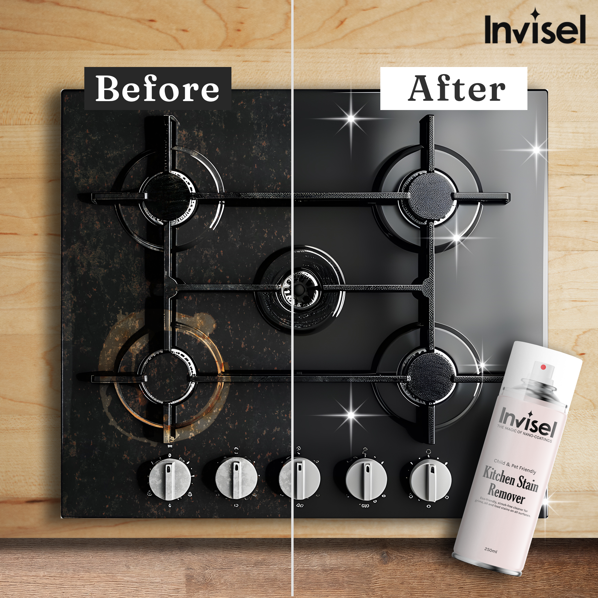 Kitchen Stain Remover | 250ml Foaming Spray