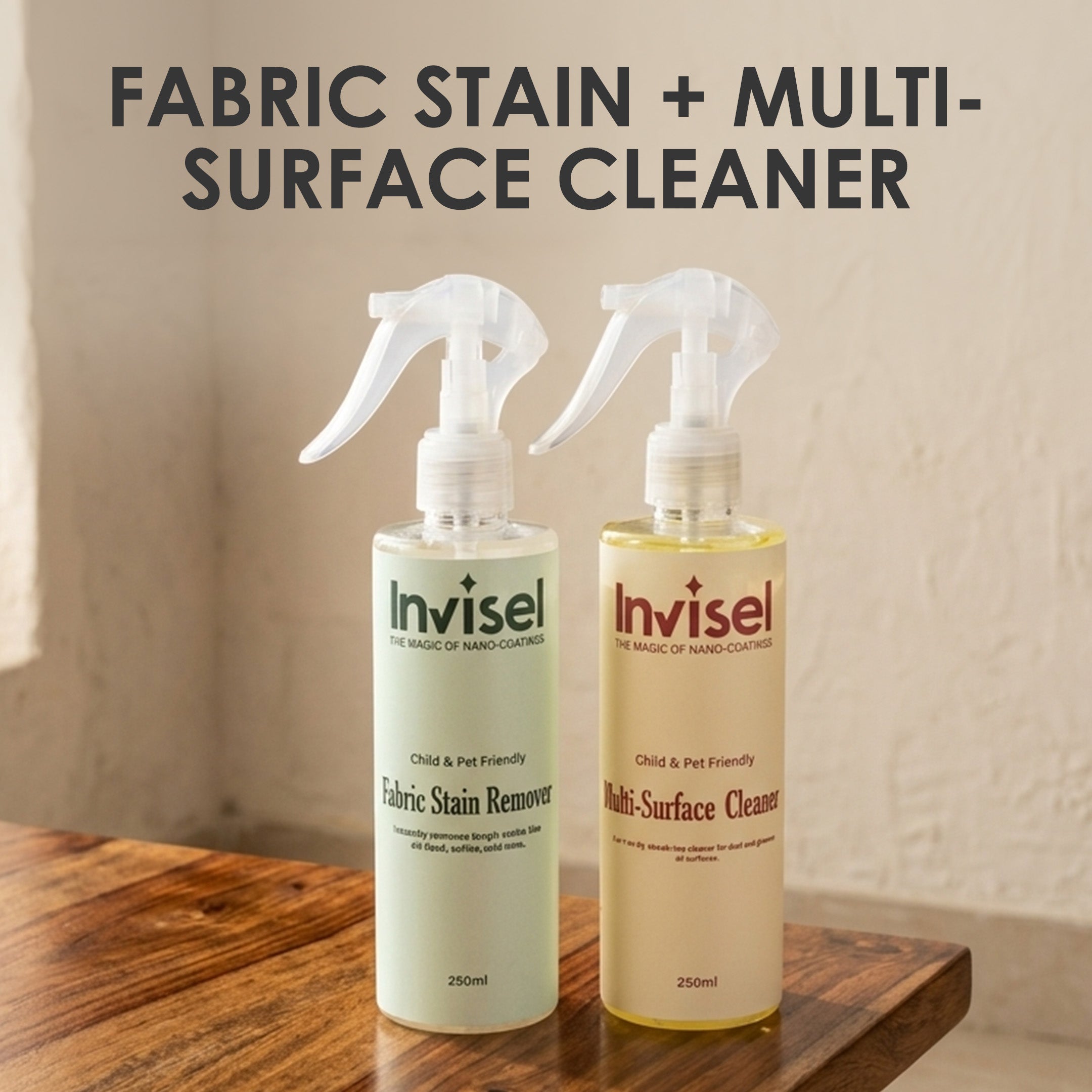 Fabric Stain Remover + Multi Surface Cleaner | Combo 250ml