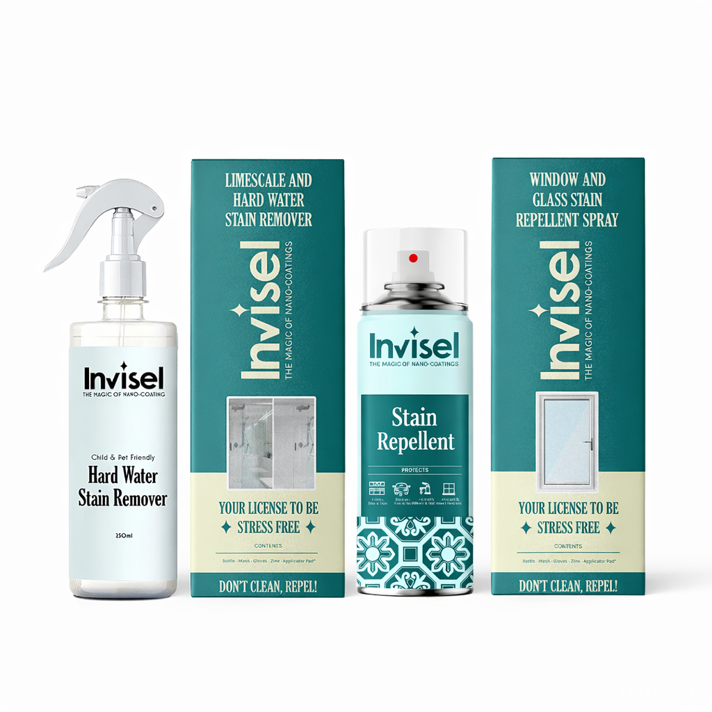 Taps and Fittings Protector Combo- Invisel Fittings Protector 150ml + Hardwater Stain Remover 250ml