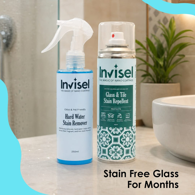 Glass & Tile Stain Repellent + Hardwater Stain Remover