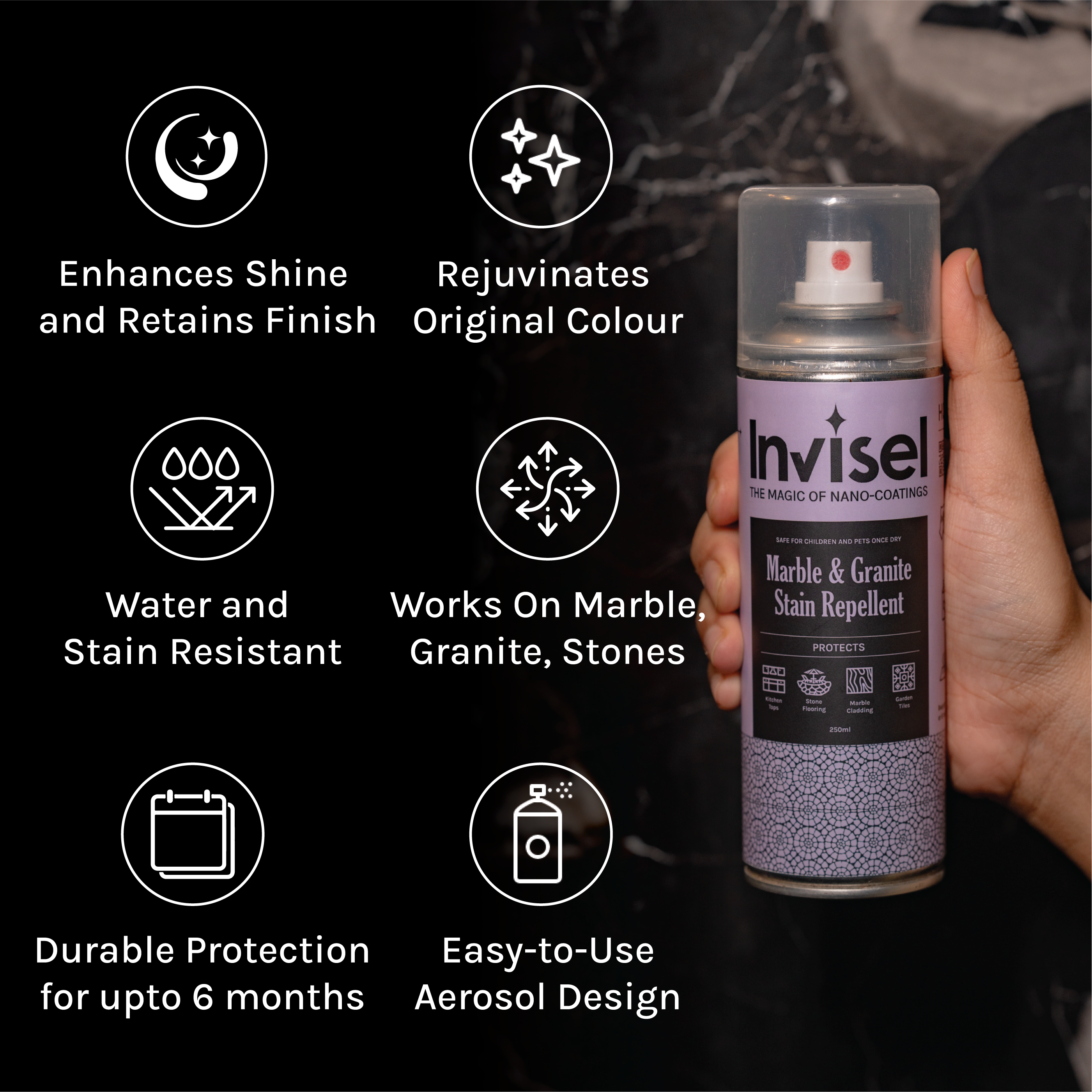 Marble & Granite Stain Repellent + Cleaner