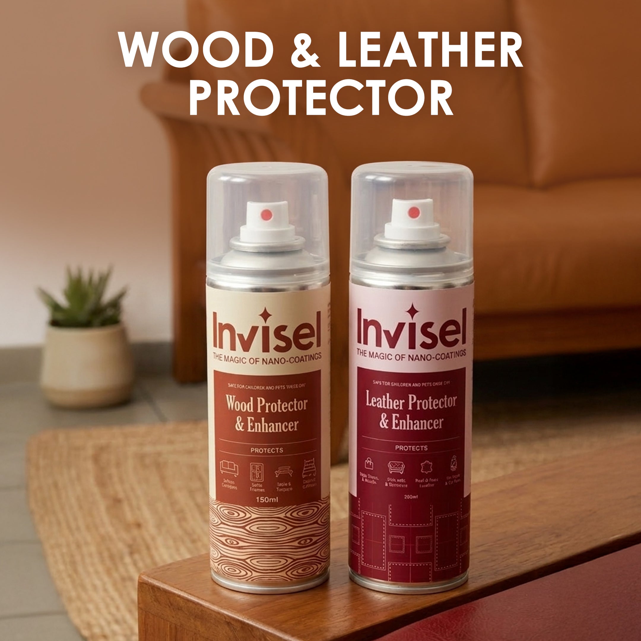 Mini Wood Protector + Mini Leather Protector | 150ml
