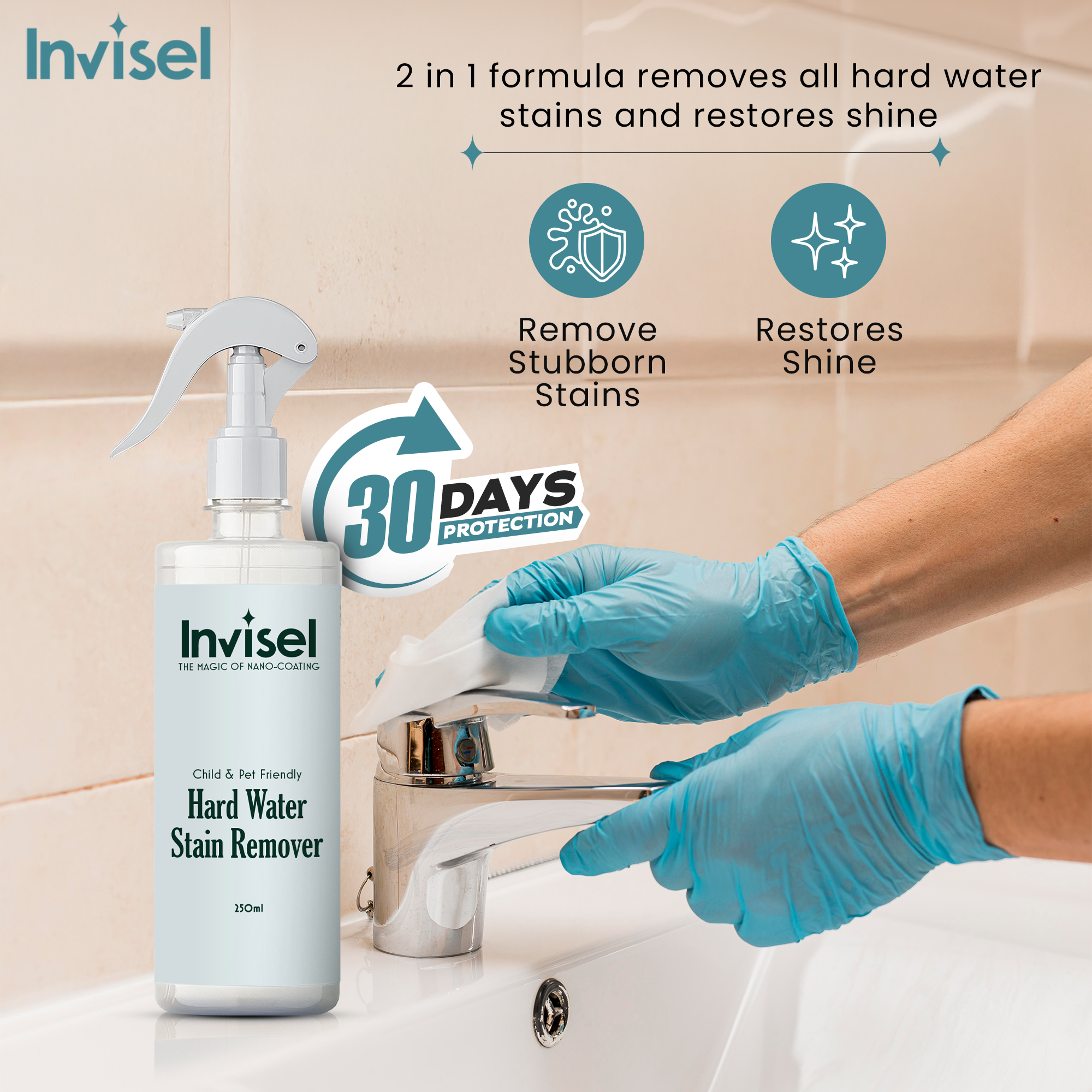 Hardwater Stain Remover- Limescale Remover for Bathrooms