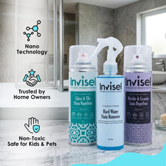 Bathroom Protector Kit- Deep Clean + Long-Lasting Protection for Glass, Marble & Fittings
