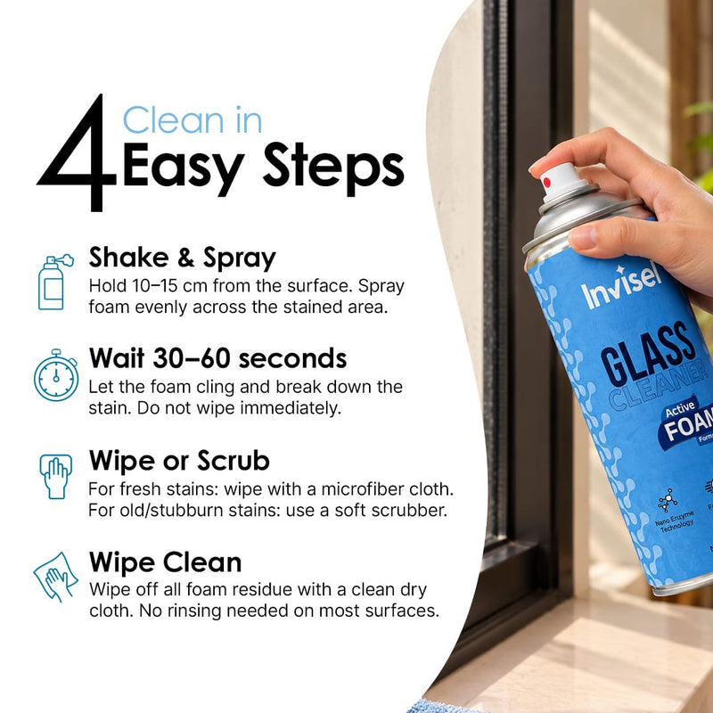 Glass Protector with Foaming Cleaner