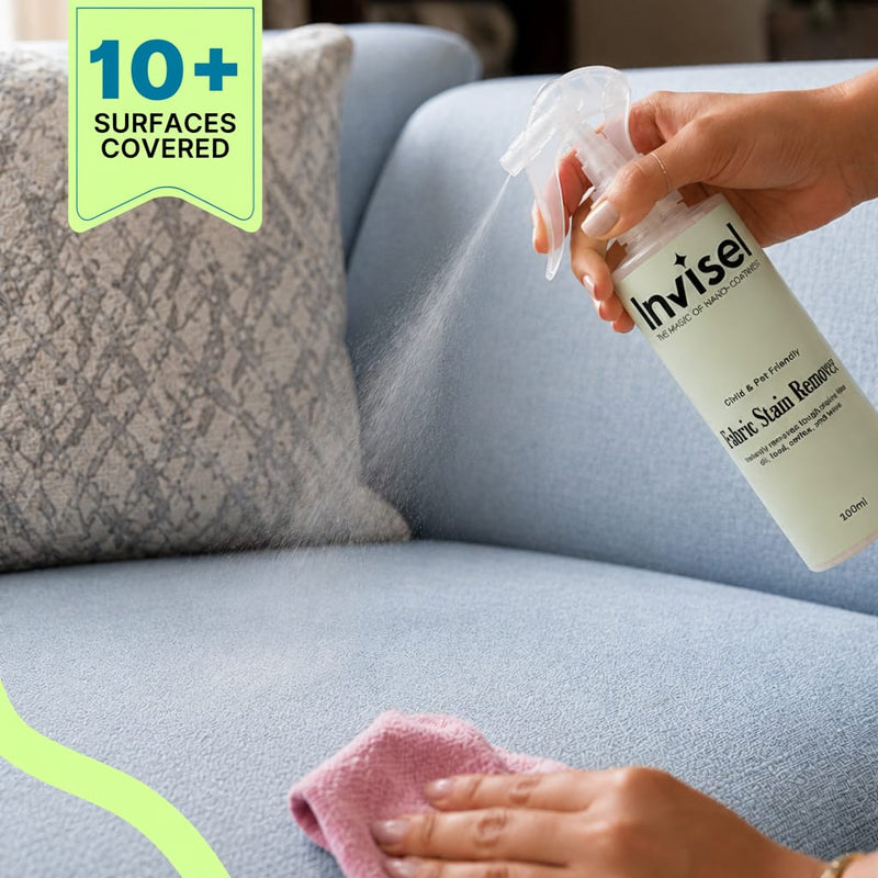 Fabric Stain Remover (100ml) - Invisel's Enzyme-Based Cleaner for Tough Stains