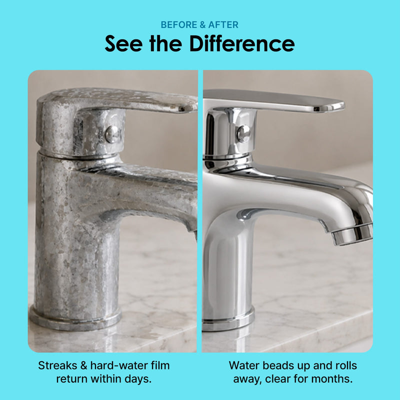 Taps and Fittings Protector Combo- Invisel Fittings Protector 150ml + Hardwater Stain Remover 250ml