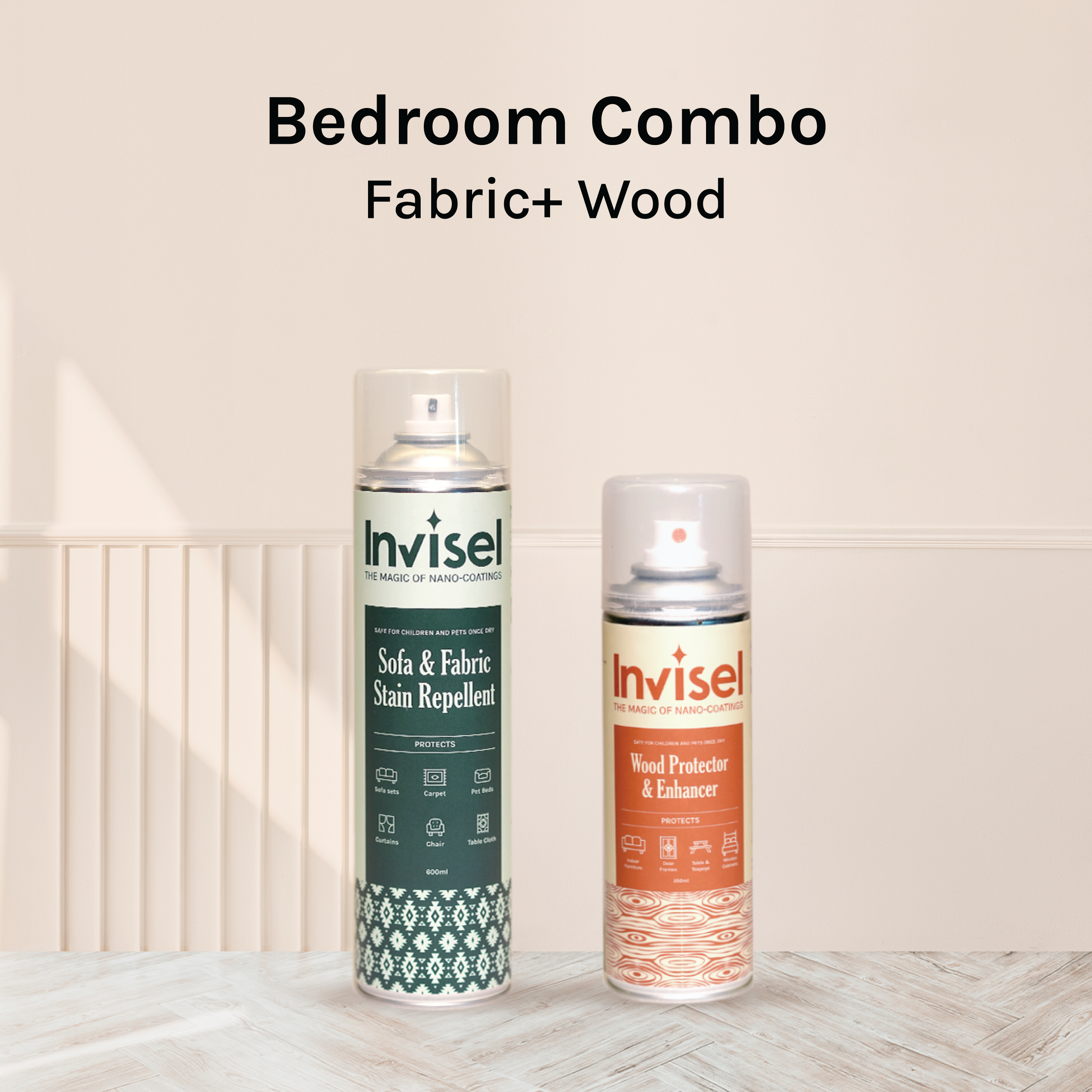Bedroom Combo- Protect Bed backs, Wooden Cabinets and Furniture