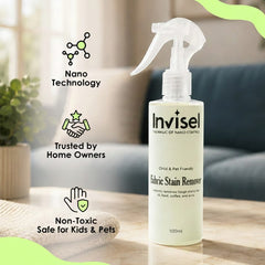 Fabric Stain Remover (100ml) - Invisel's Enzyme-Based Cleaner for Tough Stains