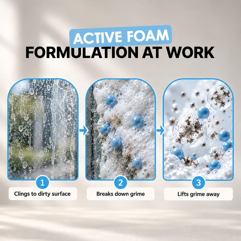 Glass Protector with Foaming Cleaner
