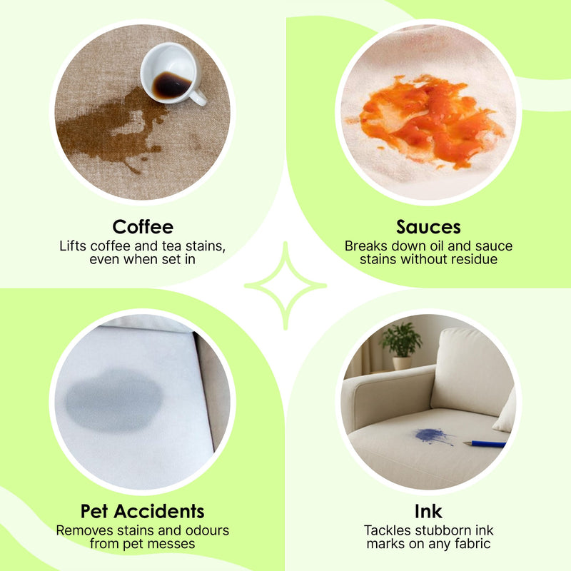 Fabric Stain Remover - Invisel's Enzyme-Based Cleaner for Tough Stains