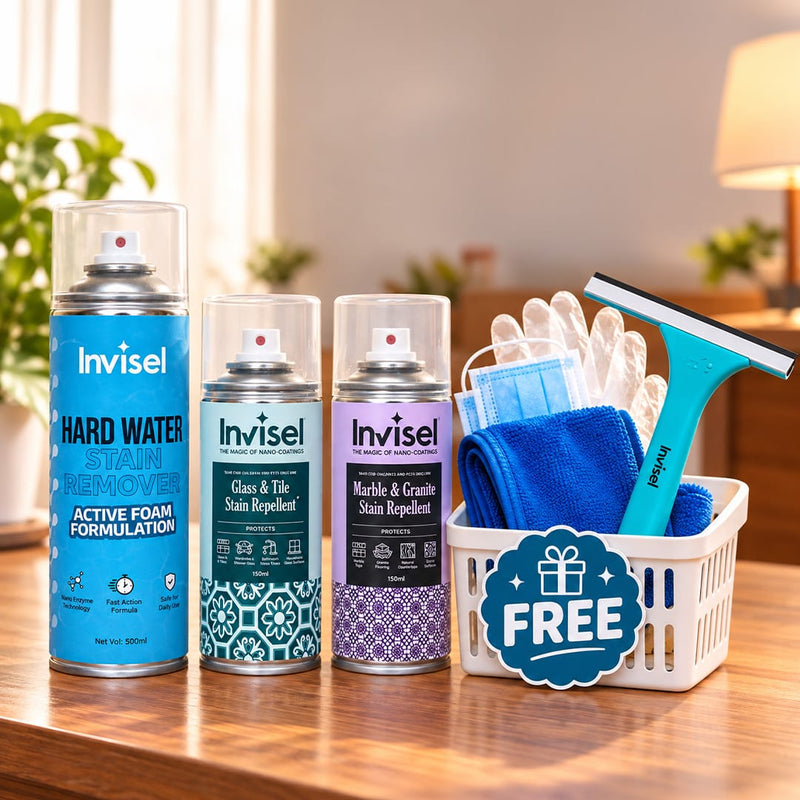 Bathroom Protection Kit with Foaming Cleaner