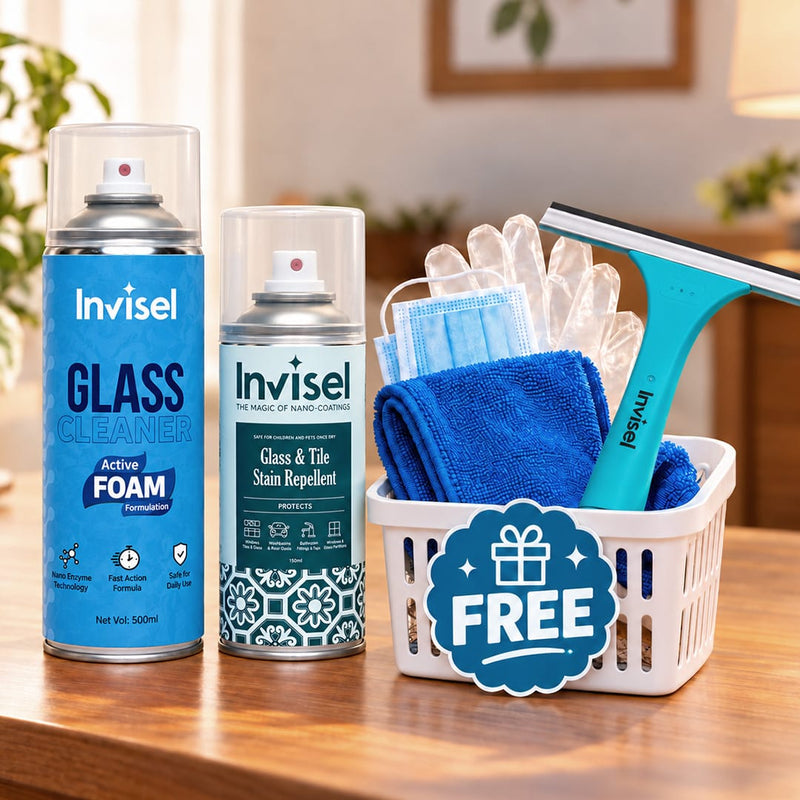 Glass Protector with Foaming Cleaner