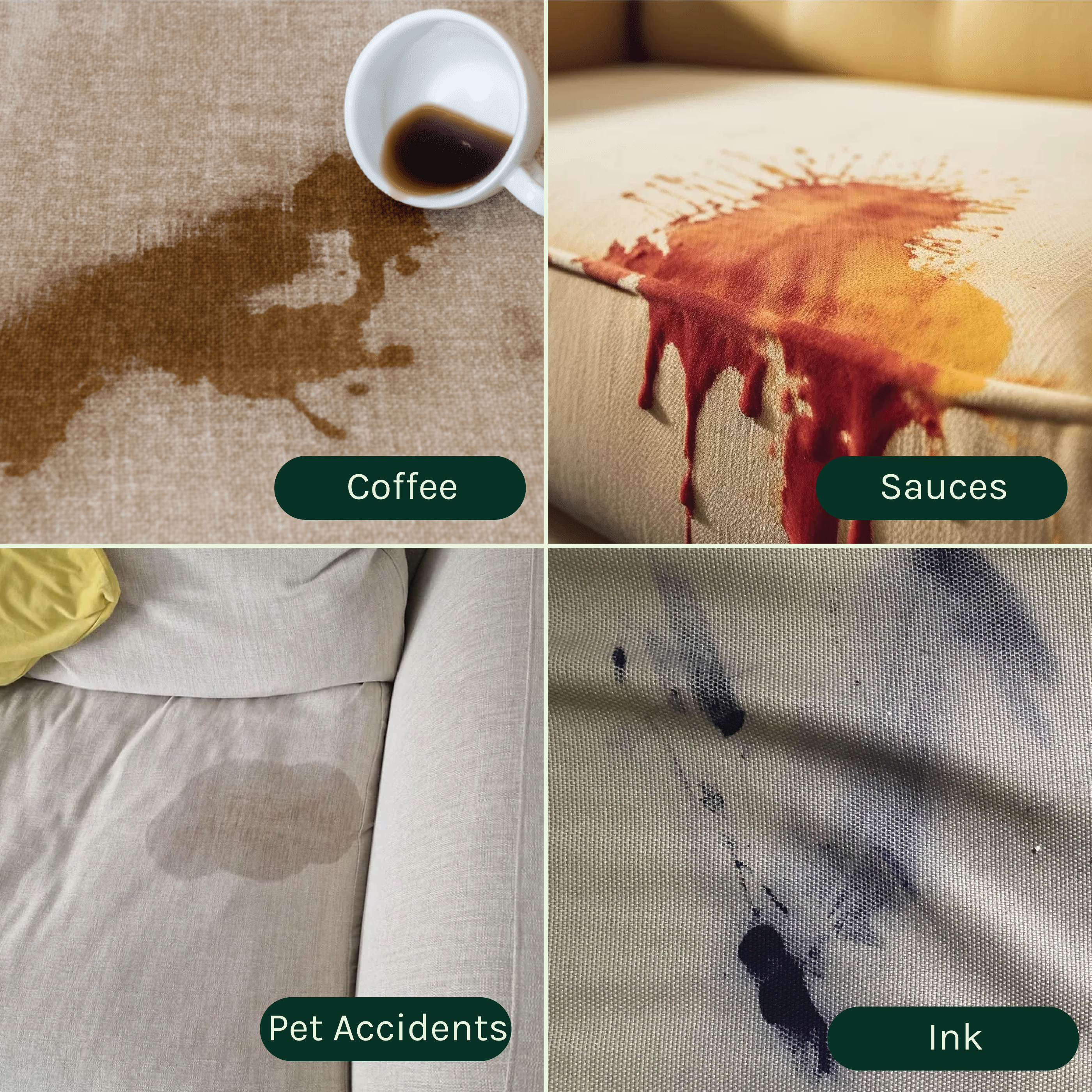 Fabric Stain Remover - Invisel's Enzyme-Based Cleaner for Tough Stains