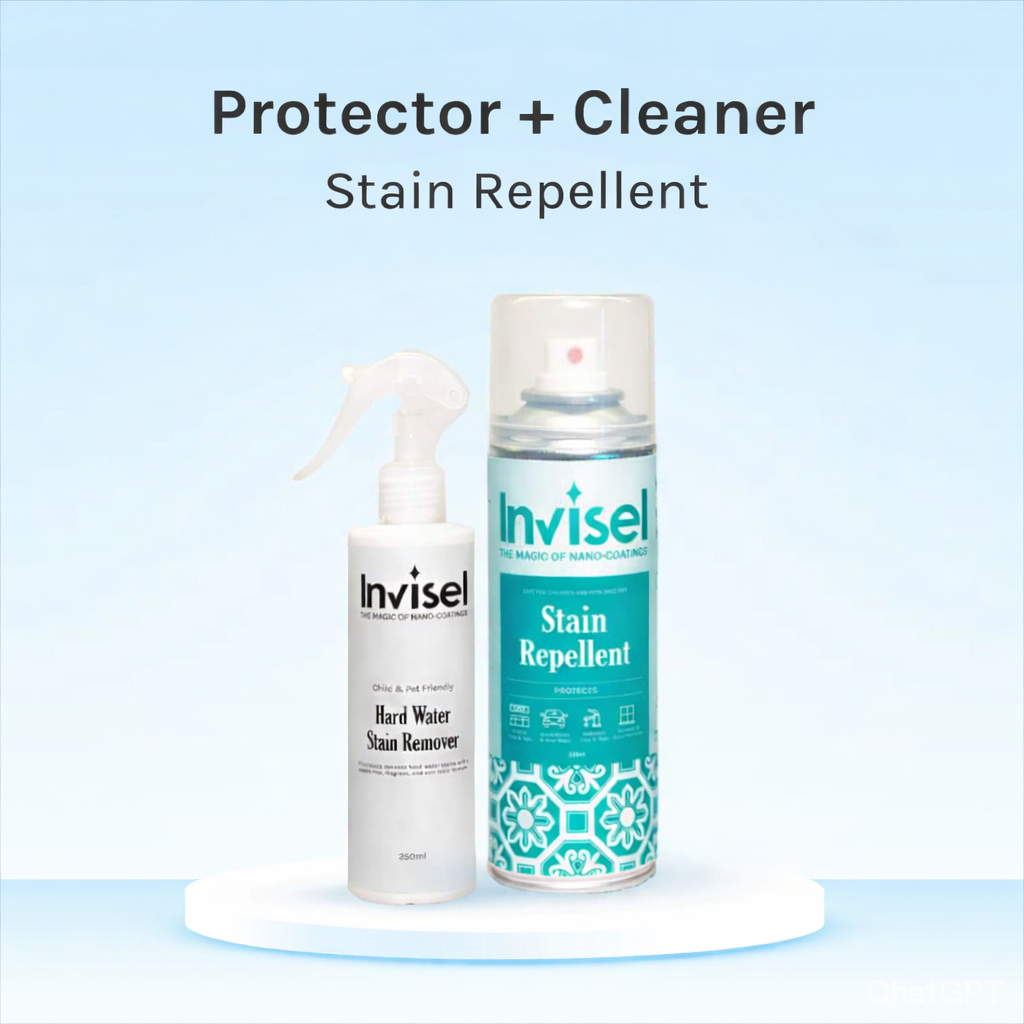 Taps and Fittings Protector Combo- Invisel Fittings Protector 150ml + Hardwater Stain Remover 250ml