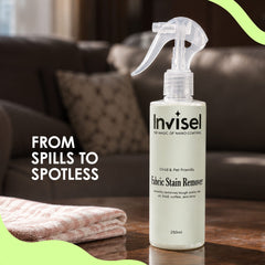 Fabric Stain Remover - Invisel's Enzyme-Based Cleaner for Tough Stains