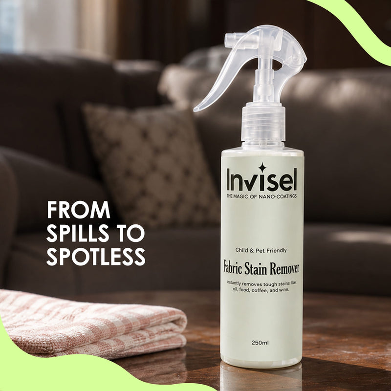 Fabric Stain Remover - Invisel's Enzyme-Based Cleaner for Tough Stains