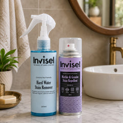 Marble and Granite Stain Repellent + Hard water stain remover combo