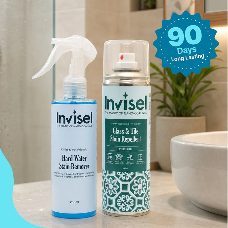 Glass & Tile Stain Repellent + Hardwater Stain Remover
