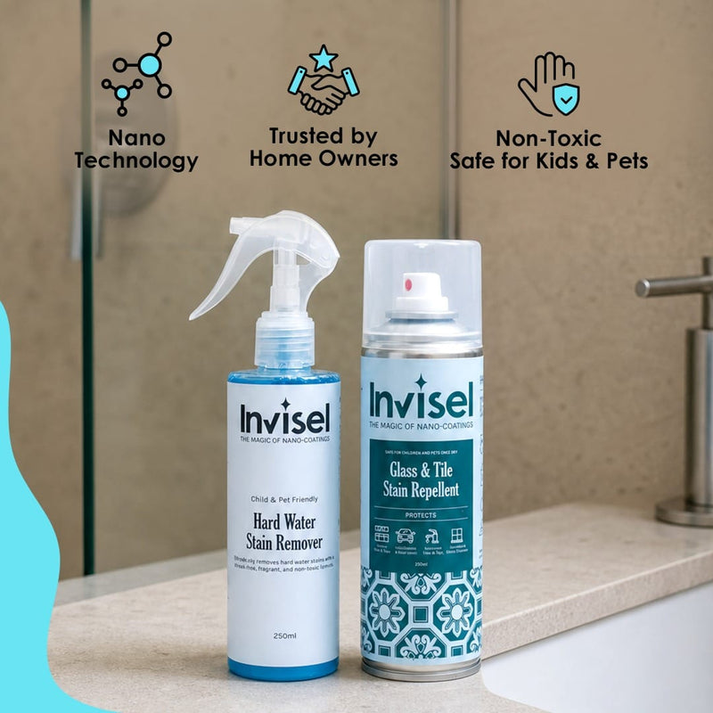 Glass & Tile Stain Repellent + Hardwater Stain Remover