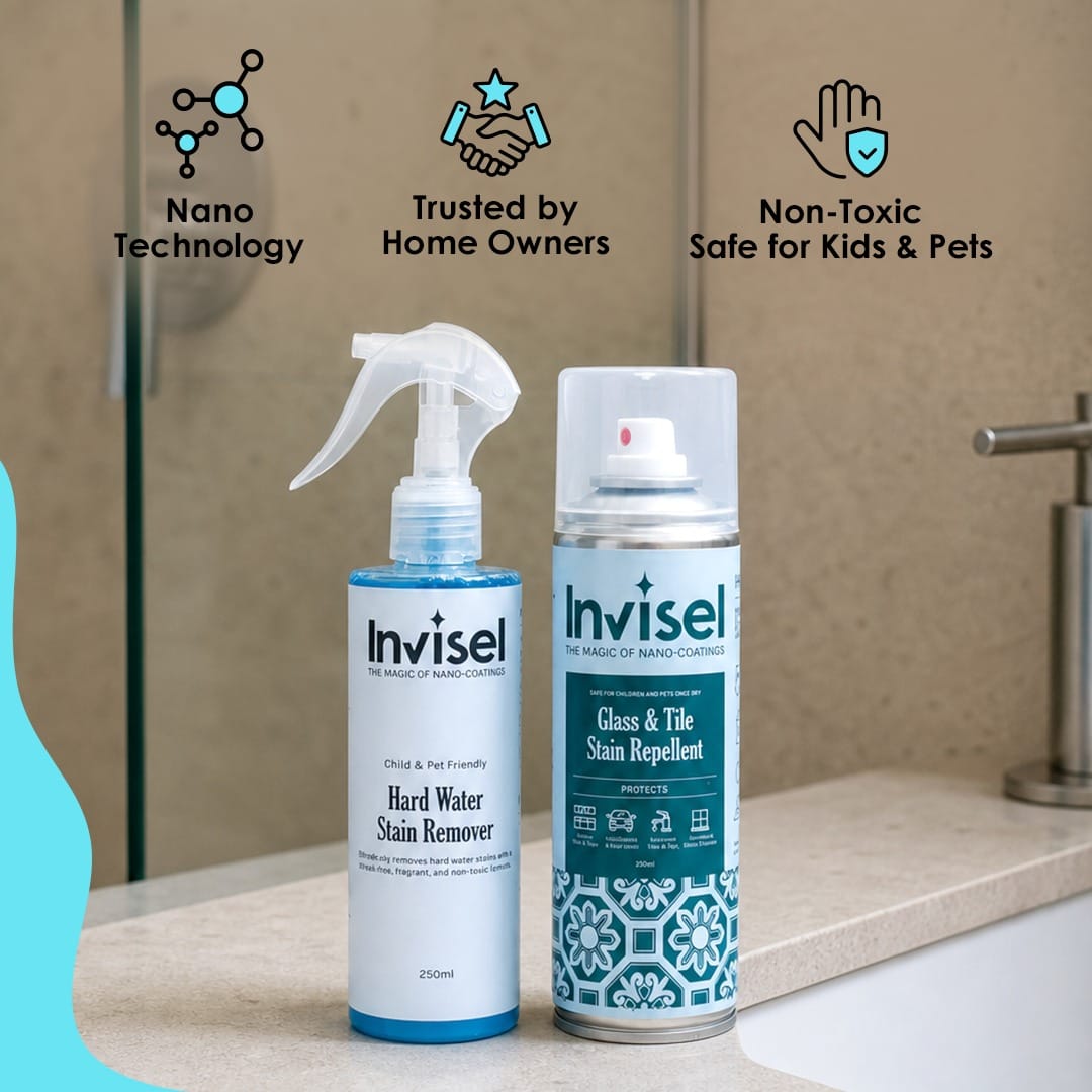 Glass & Tile Stain Repellent + Hardwater Stain Remover