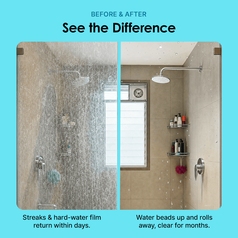 Glass & Tile Stain Repellent + Hardwater Stain Remover