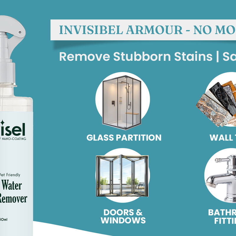 Marble and Granite Stain Repellent + Hard water stain remover combo