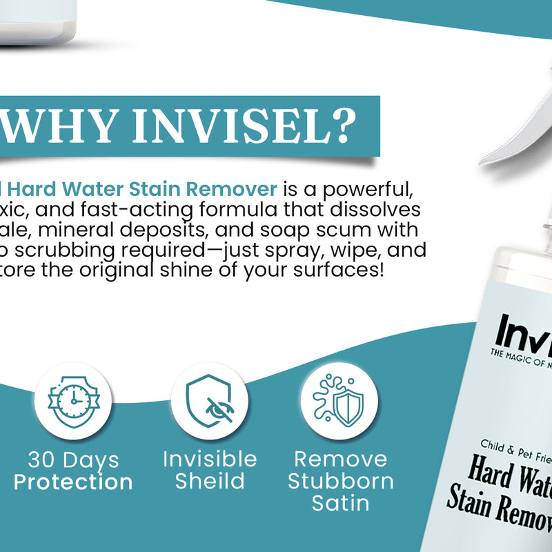 Marble and Granite Stain Repellent + Hard water stain remover combo